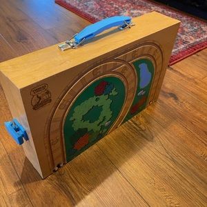 Thomas and Friends wooden carrying case and portable track